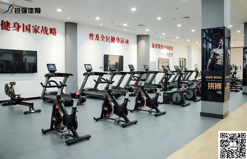 长沙某集团为员工建立的单位健身房