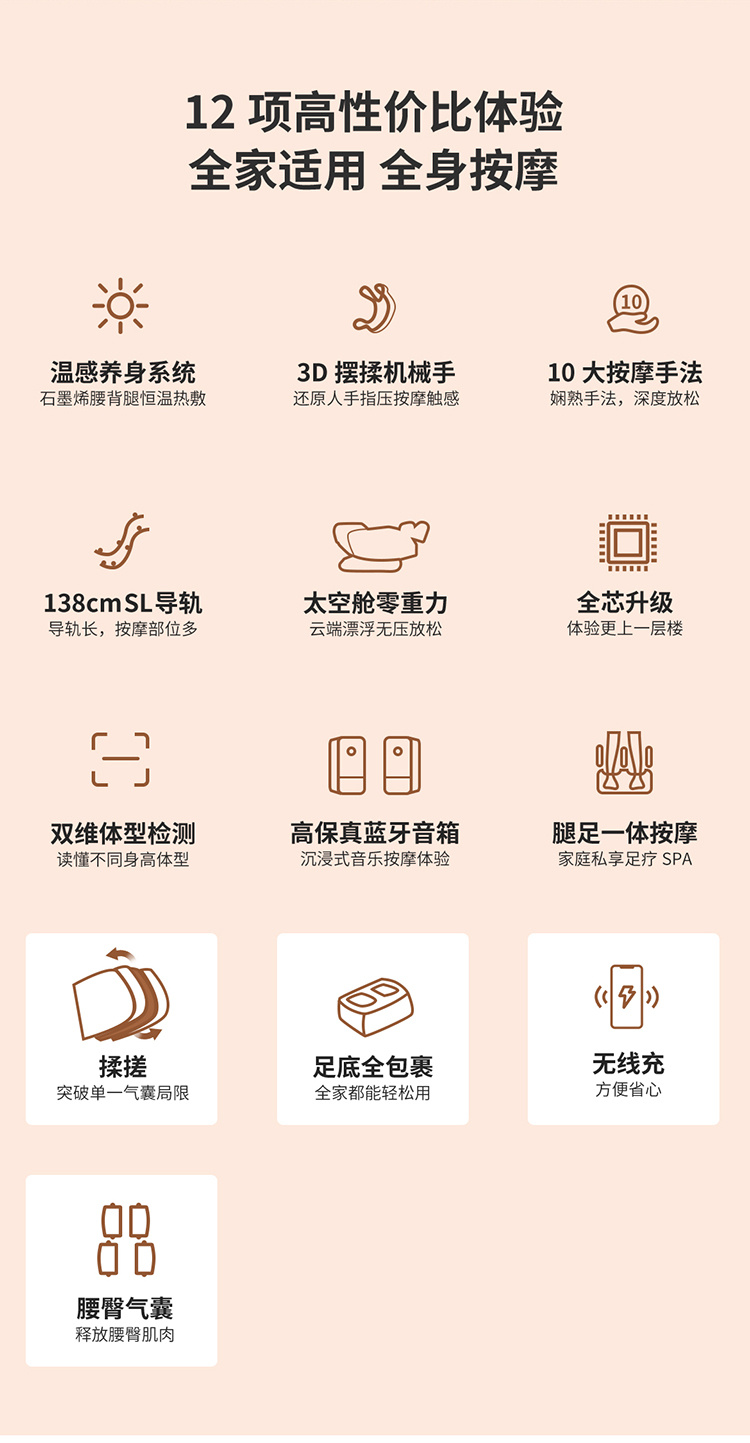 产品介绍 TAGS：康体器材家用按摩椅