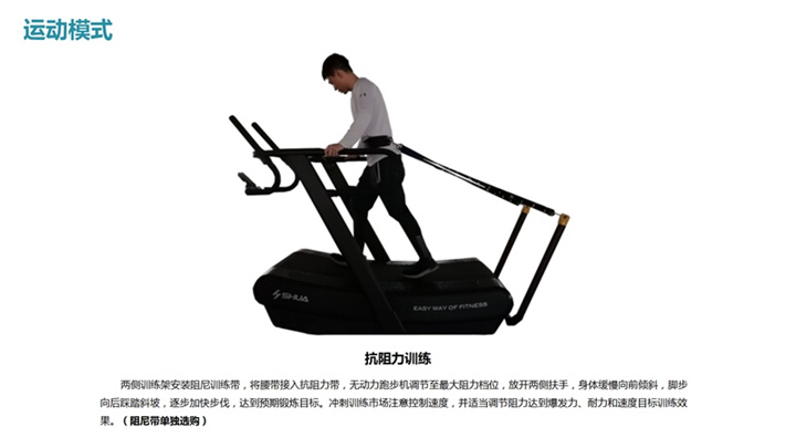 无动力跑步机SH-T901Z是一款专业的健身器材，