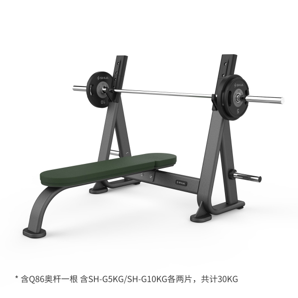舒华平卧举重床SH-G6871主要锻炼部位是胸大肌，三角肌前束，肱三头肌。
